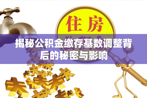 息烽揭秘公积金缴存基数调整背后的秘密与影响