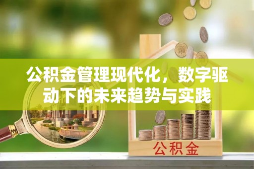 息烽公积金管理现代化，数字驱动下的未来趋势与实践