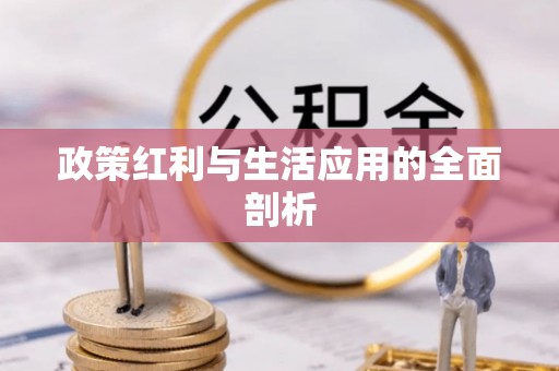 息烽政策红利与生活应用的全面剖析